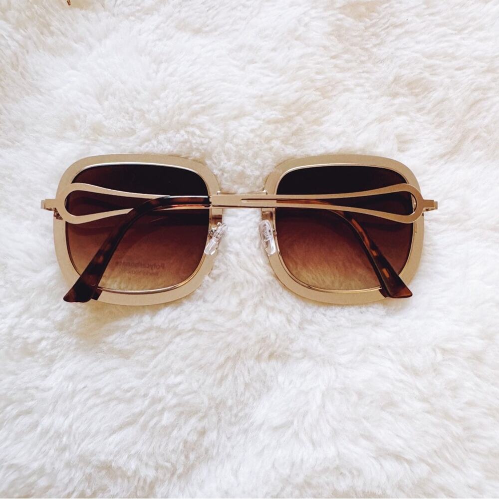 Avelina Brown Crystal Embellished Sunglasses - Picture 9 of 10